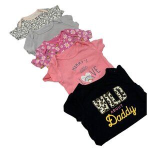 Baby Girl's - 5 Body‎ Suits - Size 3-6 Month